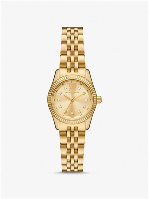 michael kors damen-collier mkj4734791|Petite Lexington Pavé Gold.